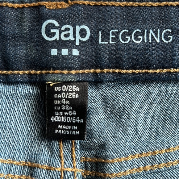 Gap legging jean, Size 0/25R - Picture 5 of 6